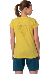 Ternua camiseta montaña manga corta mujer MERA VERDE vista trasera