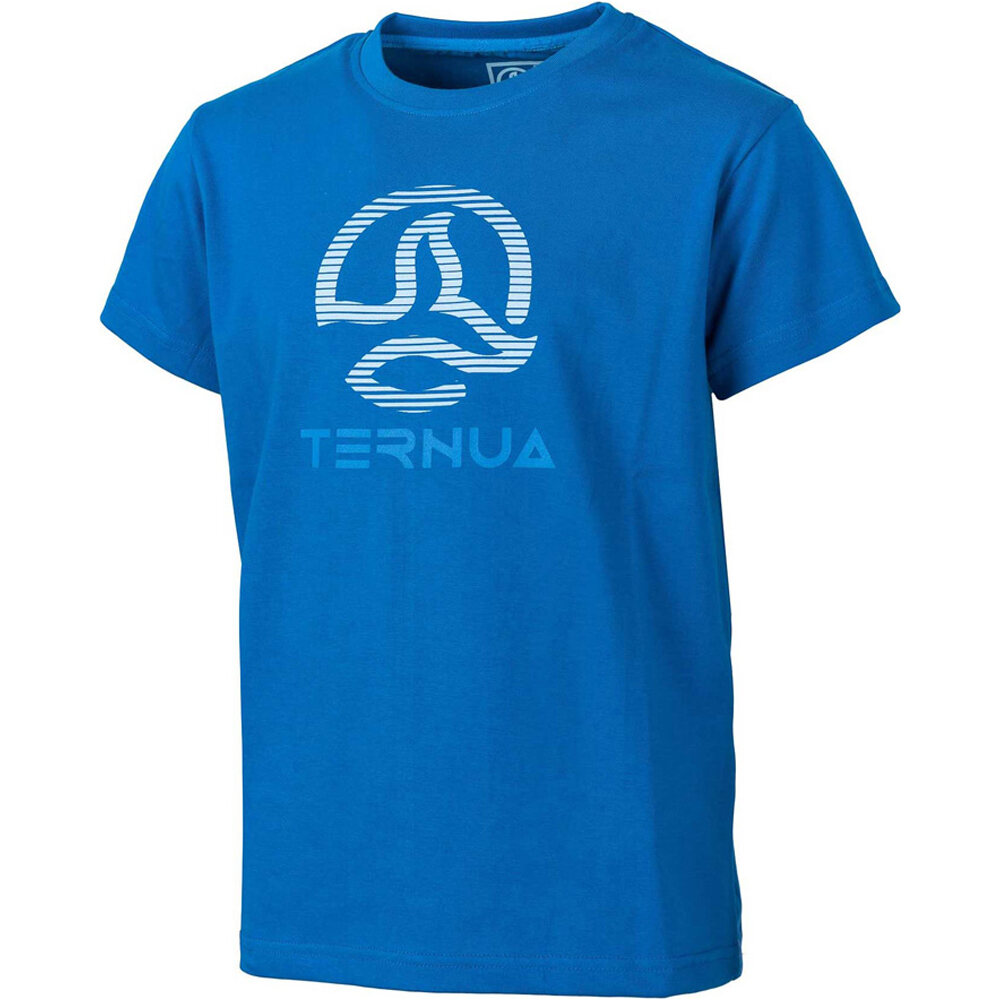 Ternua camiseta montaña manga corta niño DINOI AZUL vista frontal