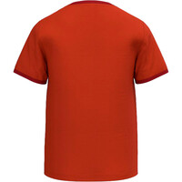 Ternua camiseta montaña manga corta niño KIMMIK REGENERATIVE NARANJA vista trasera