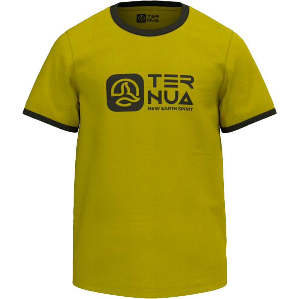 Ternua camiseta montaña manga corta niño KIMMIK REGENERATIVE VERDE vista trasera