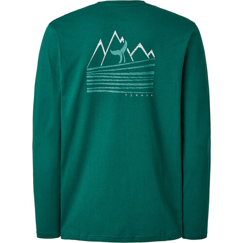 Ternua camiseta montaña manga larga hombre DURREL REGENERATIVE VERDE