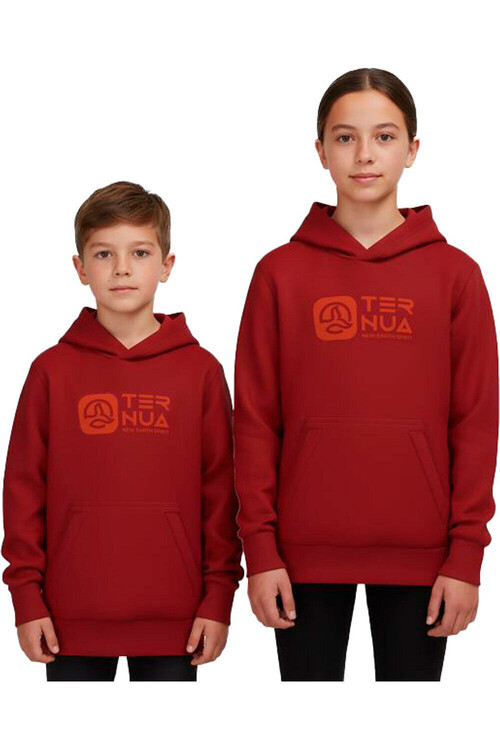 Ternua camiseta montaña manga larga niño LURRA HOODY ROJO