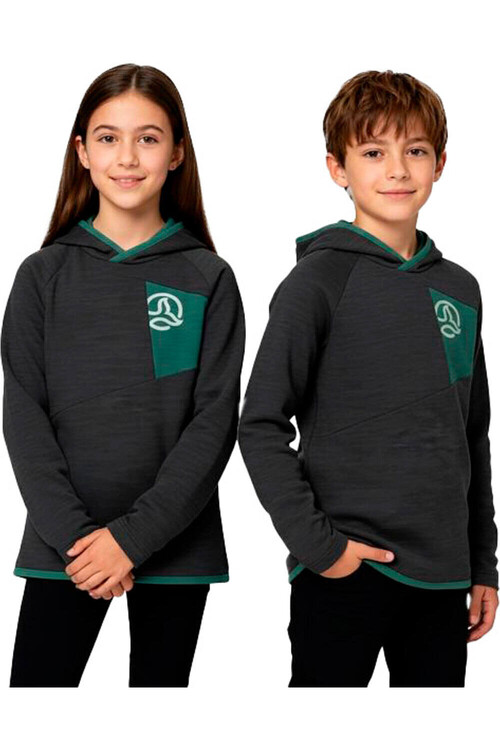 Ternua camiseta montaña manga larga niño TOSLOW NEGRO