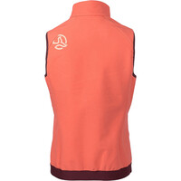 Ternua chaleco outdoor mujer VERKAM NARANJA vista trasera