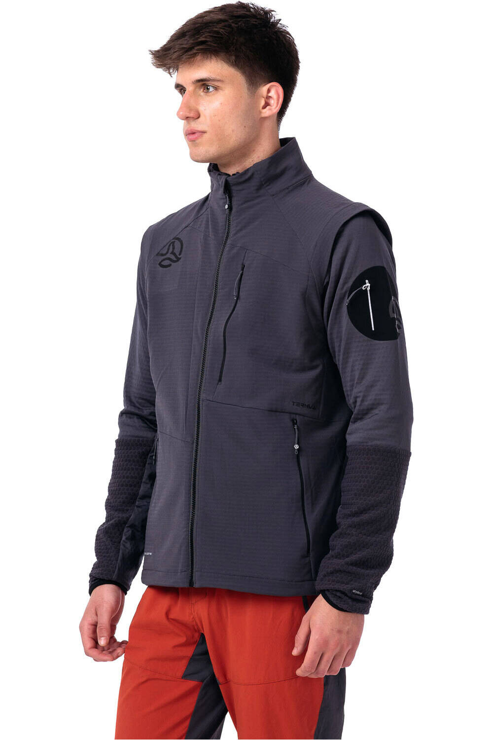 Ternua chaleco polar hombre TORSEN NEGRO vista detalle