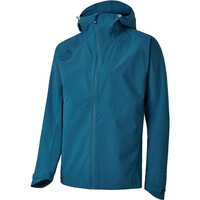Ternua chaqueta impermeable hombre VALDUR AZUL vista frontal