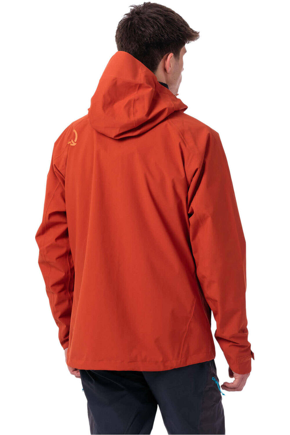 Ternua chaqueta impermeable hombre VALDUR ROJO vista detalle