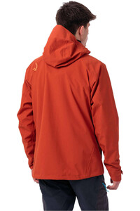 Ternua chaqueta impermeable hombre VALDUR ROJO vista detalle