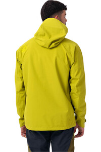 Ternua chaqueta impermeable hombre VALDUR VERDE vista trasera