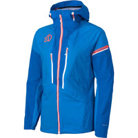 Ternua chaqueta impermeable insulada mujer IGNITION AZUL vista frontal