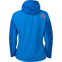Ternua chaqueta impermeable insulada mujer IGNITION AZUL vista trasera
