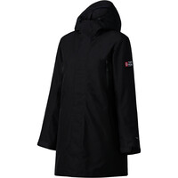 Ternua chaqueta impermeable insulada mujer LABRADOR NEGRO vista frontal