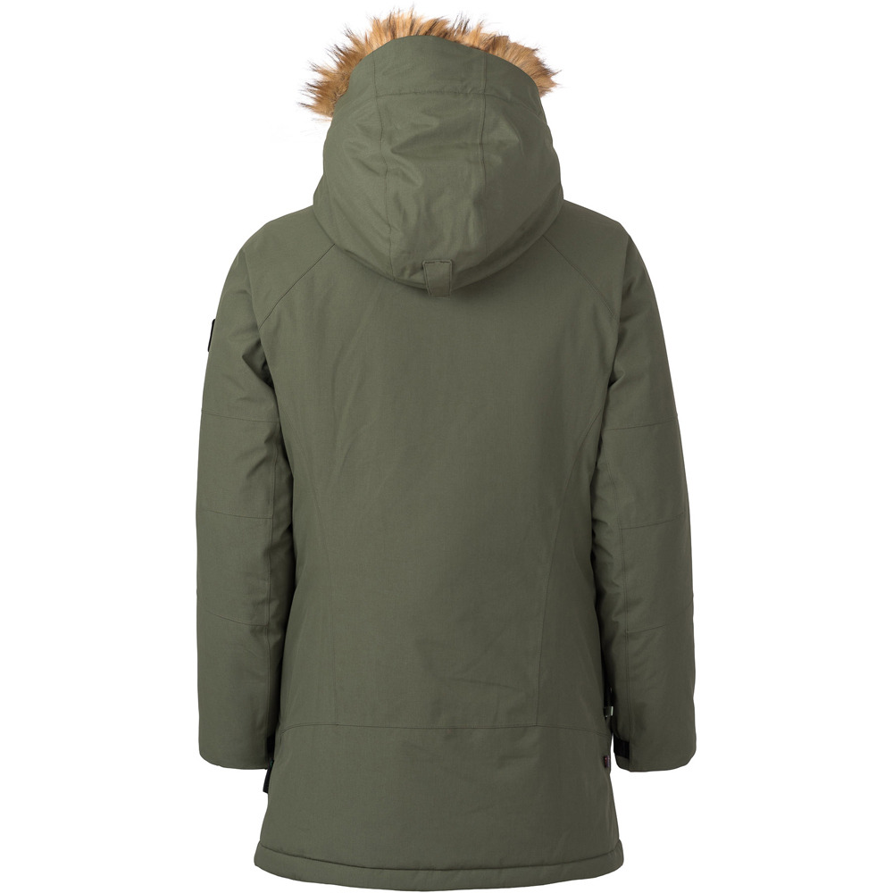 Ternua chaqueta impermeable insulada mujer NOVA TERRA VERDE vista trasera