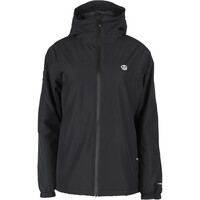 Ternua chaqueta impermeable insulada mujer QAFA NEGRO vista frontal