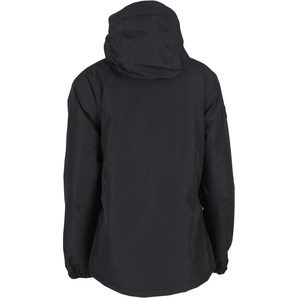 Ternua chaqueta impermeable insulada mujer QAFA NEGRO vista trasera