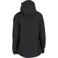 Ternua chaqueta impermeable insulada mujer QAFA NEGRO vista trasera