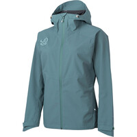 Ternua chaqueta impermeable mujer VALDUR AZUL vista frontal