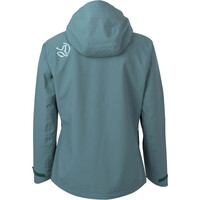 Ternua chaqueta impermeable mujer VALDUR AZUL vista trasera