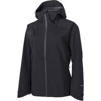 Ternua chaqueta impermeable mujer VALDUR NEGRO vista frontal