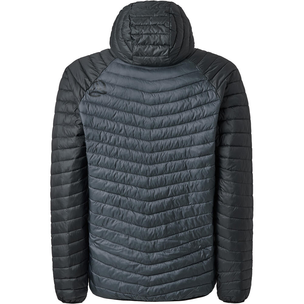 Ternua chaqueta outdoor hombre BIONIK NEGRO vista trasera