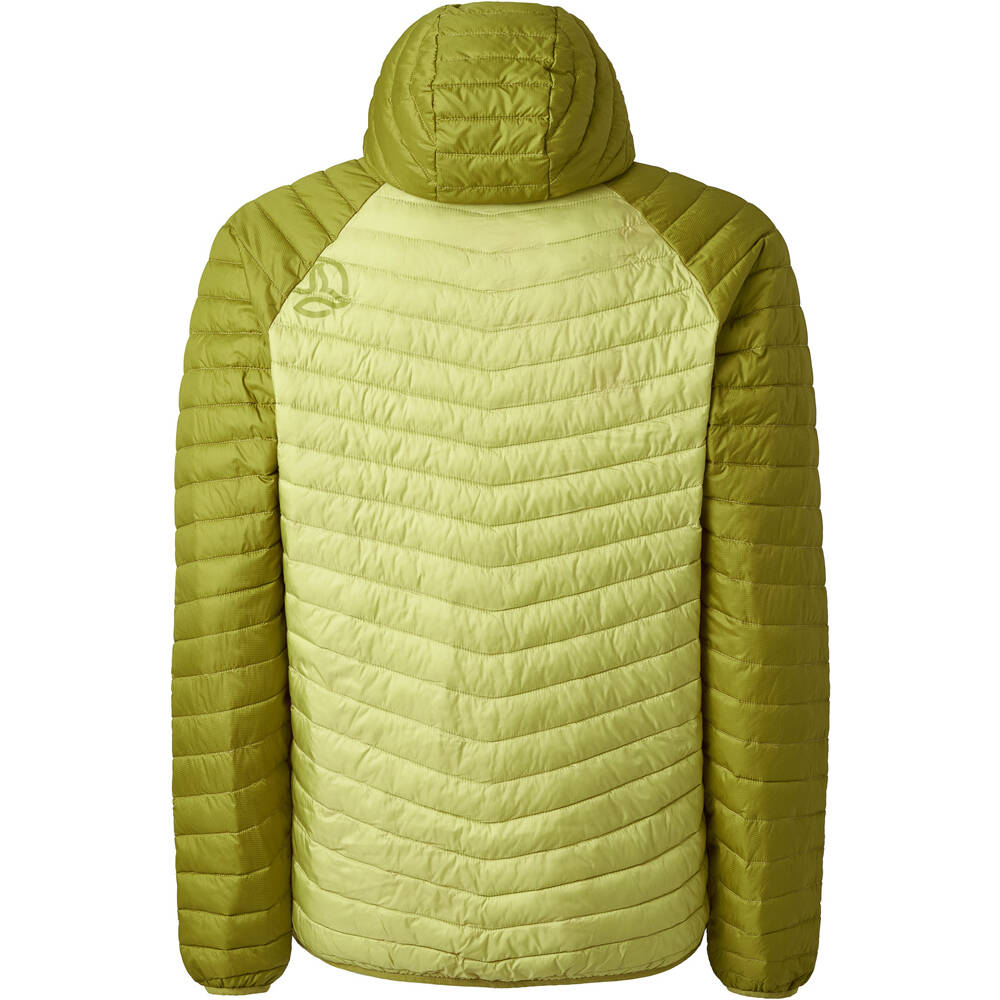 Ternua chaqueta outdoor hombre BIONIK VERDE vista trasera