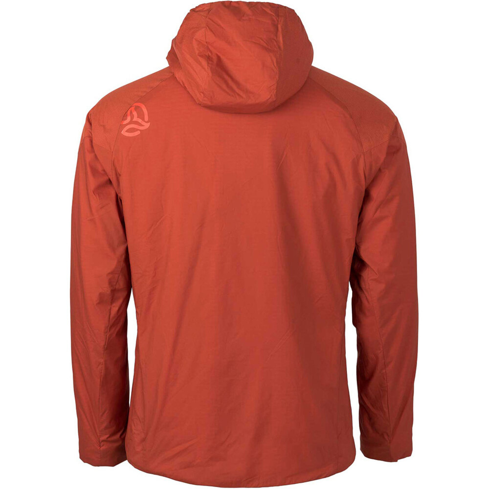 Ternua chaqueta outdoor hombre KIMO ROJO vista trasera