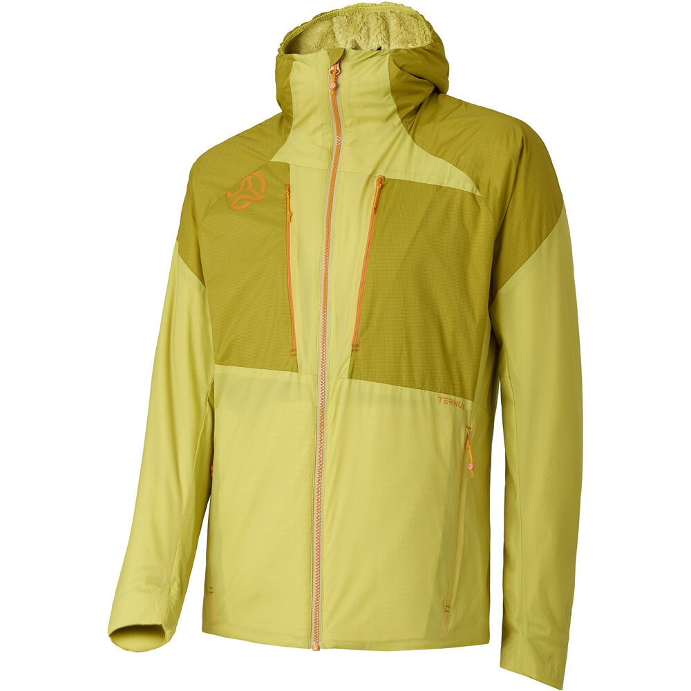 Ternua chaqueta outdoor hombre KIMO VERDE vista frontal