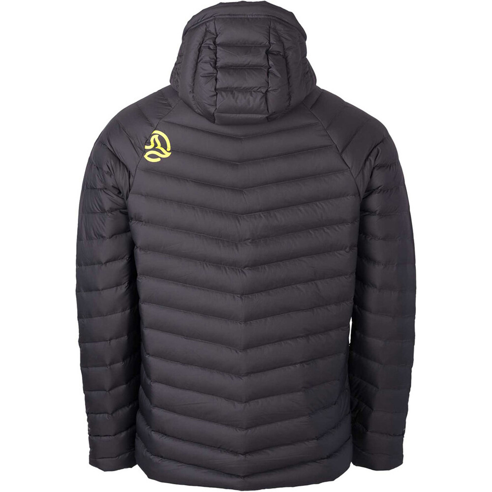 Ternua chaqueta outdoor hombre VILMAN 2.0 GRIS vista trasera