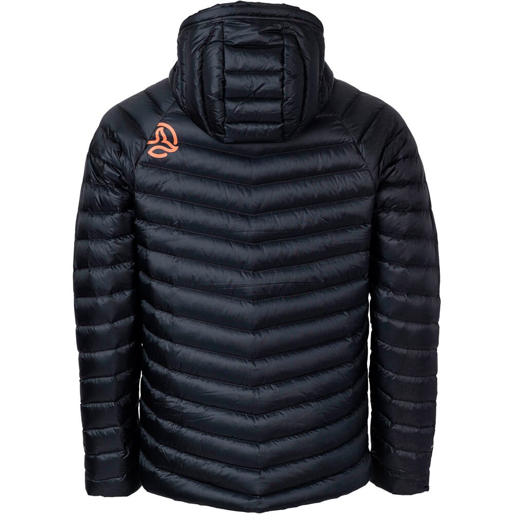 Ternua chaqueta outdoor hombre VILMAN PRO DOWN JKT M NEGRO vista trasera