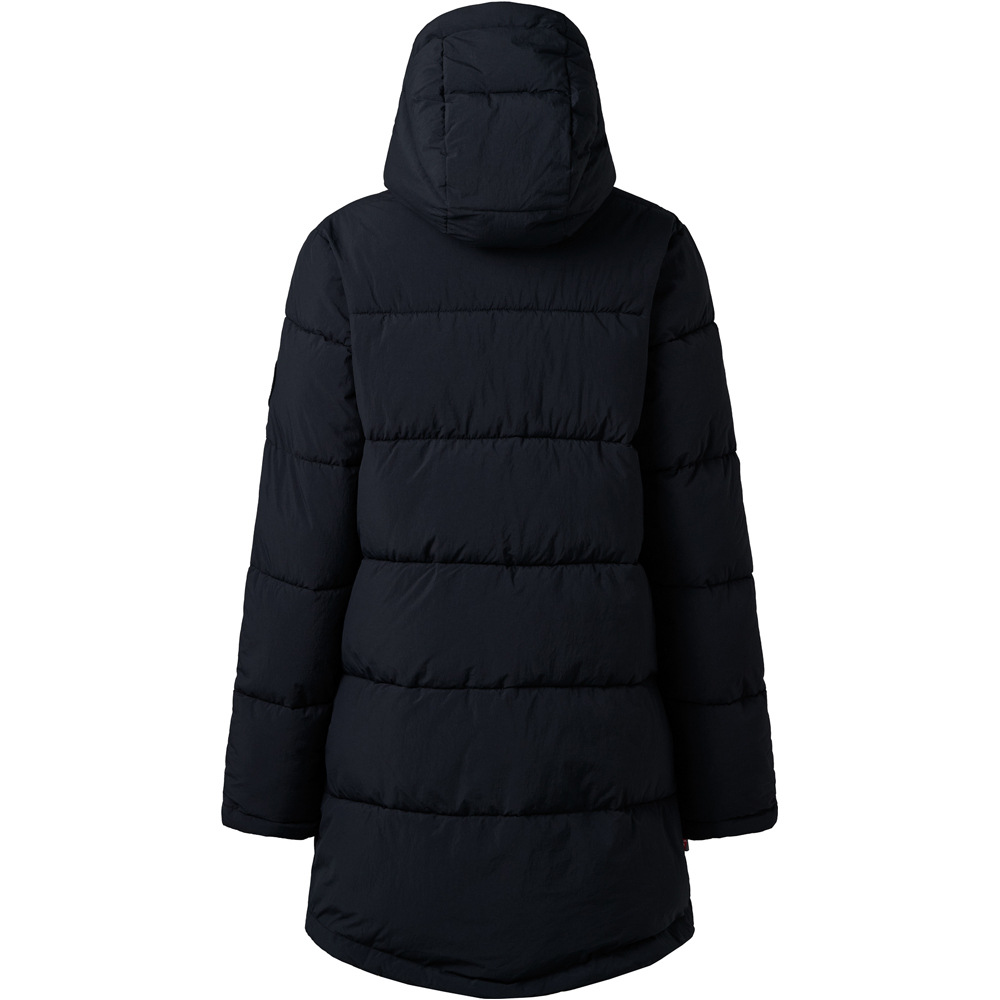 Ternua chaqueta outdoor mujer BALENA NEGRO vista trasera