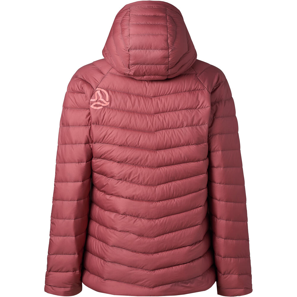 Ternua chaqueta outdoor mujer VILMAN 2.0 ROJO vista trasera