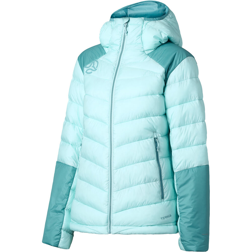 Ternua chaqueta outdoor mujer YAKSIM 2.0 VERDE vista frontal