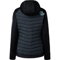 Ternua chaqueta outdoor mujer YUKKON 2.0 HYBRID GRIS vista trasera