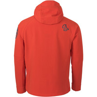 Ternua chaqueta softshell hombre DENIM HARD NARANJA vista trasera