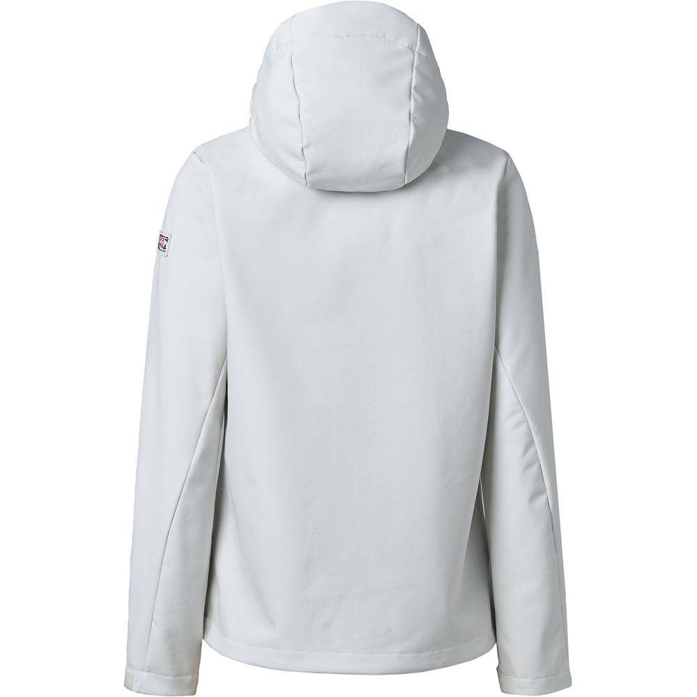Ternua chaqueta softshell mujer BENTON GRIS vista trasera