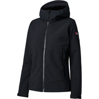 Ternua chaqueta softshell mujer BENTON NEGRO vista frontal