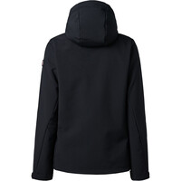 Ternua chaqueta softshell mujer BENTON NEGRO vista trasera