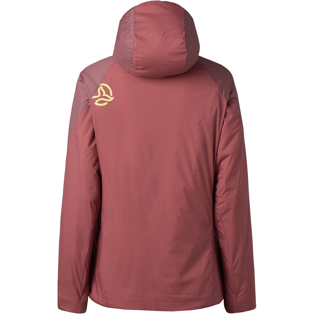 Ternua chaqueta softshell mujer KIMOA ROJO vista trasera