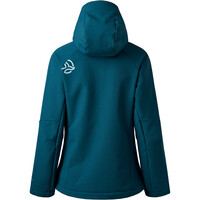 Ternua chaqueta softshell mujer LOKKTA HARD AZUL vista trasera