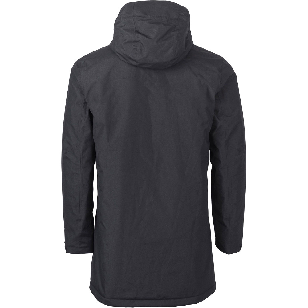 Ternua chaquetas hombre NASKAUPI NEGRO vista trasera