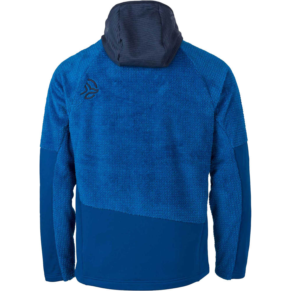Ternua forro polar hombre LOFTER AZUL vista trasera