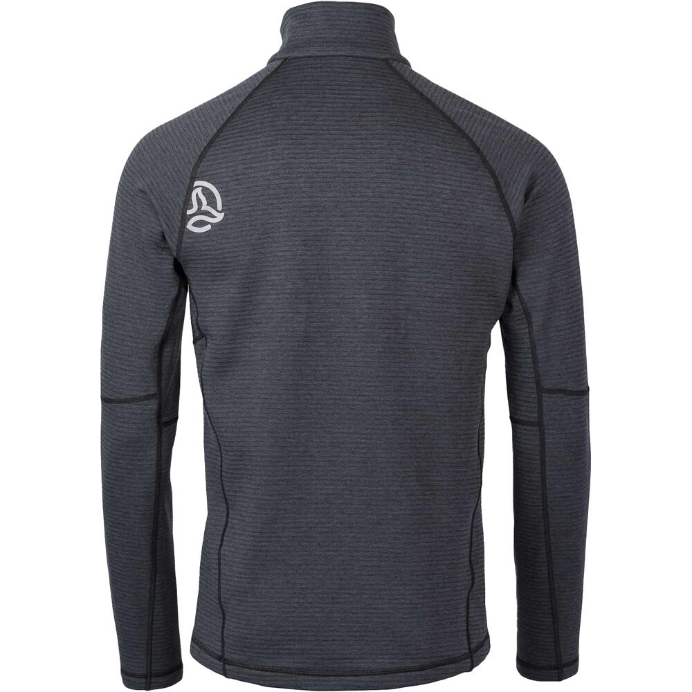 Ternua forro polar hombre MOMHILL GRIS vista trasera