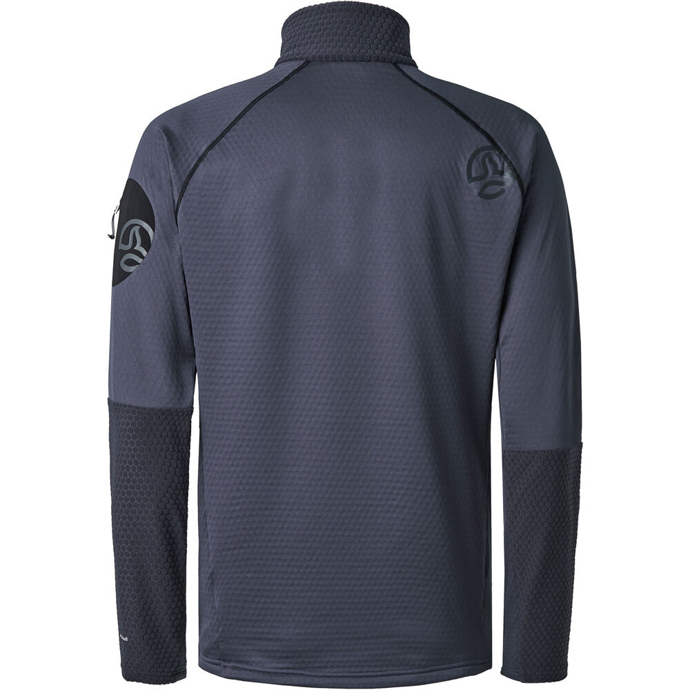 Ternua forro polar hombre RAGGER GRIS vista trasera