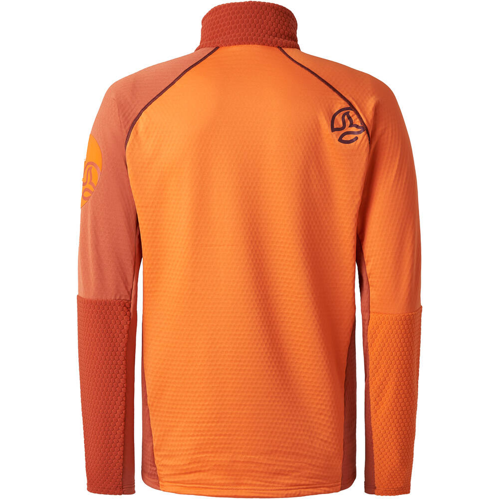 Ternua forro polar hombre RAGGER ROJO vista trasera
