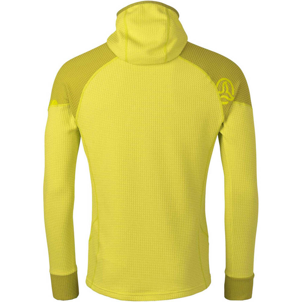 Ternua forro polar hombre RAPID AMARILLO vista trasera