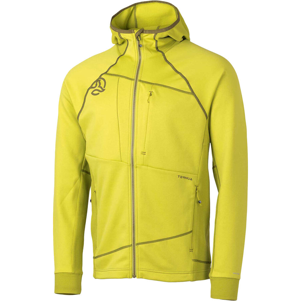 Ternua forro polar hombre SAKKET 2.0 AMARILLO vista frontal