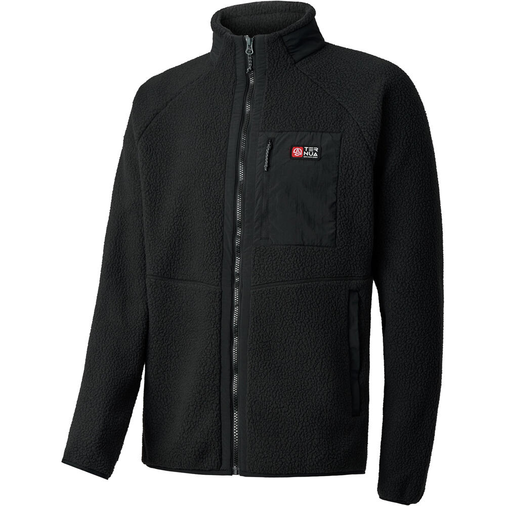 Ternua forro polar hombre TRITON NEGRO vista frontal