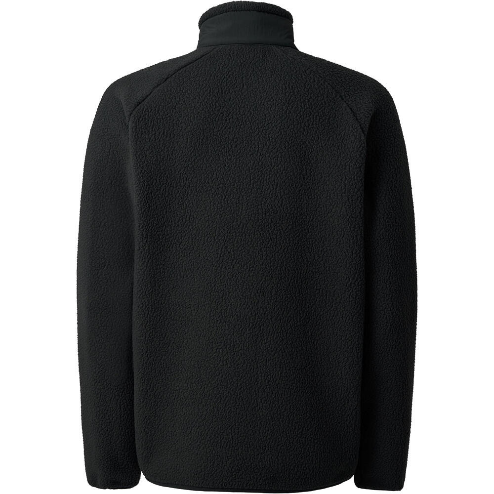 Ternua forro polar hombre TRITON NEGRO vista trasera
