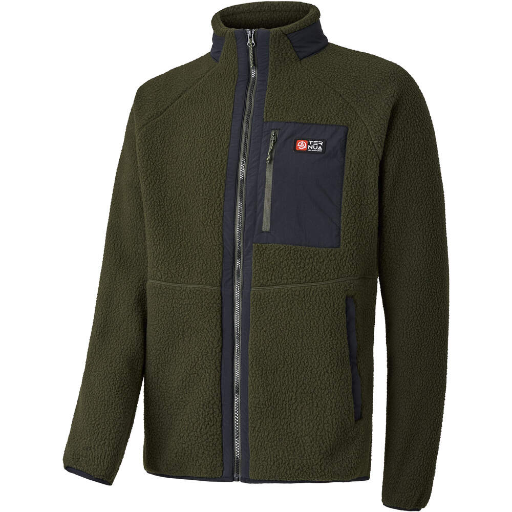 Ternua forro polar hombre TRITON VERDE vista frontal