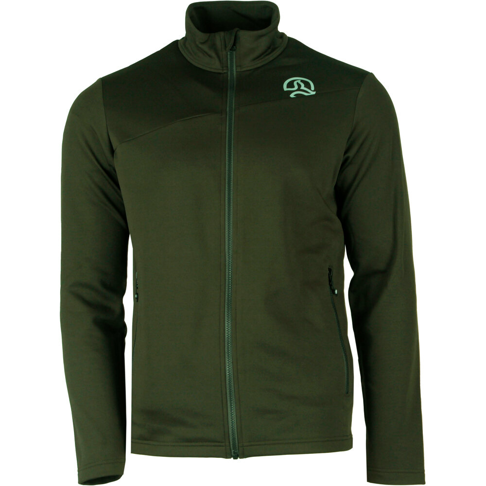 Ternua forro polar hombre TULSK MARRON vista frontal